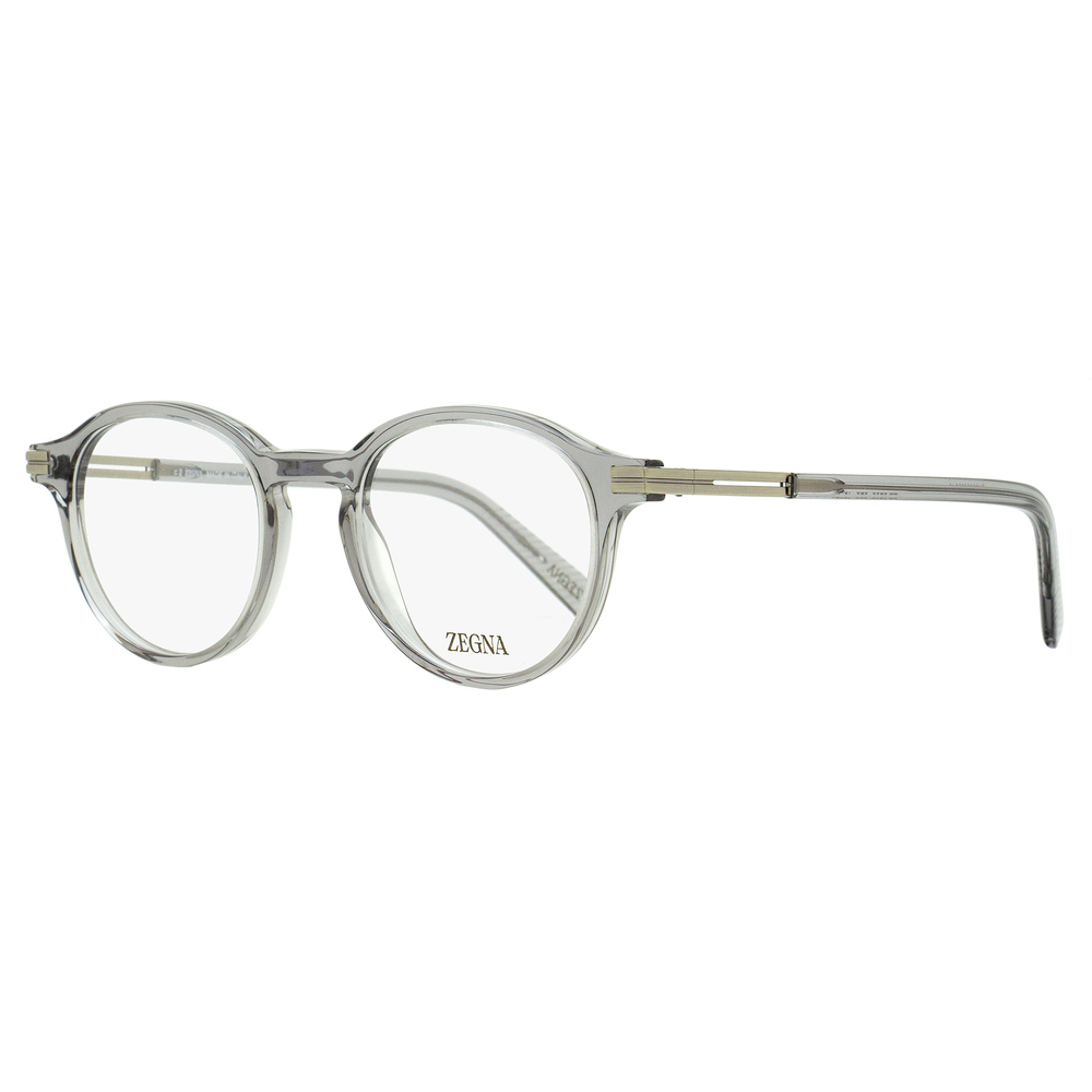 Zegna Classic Oval Eyeglasses EZ5269 020 Transparent Gray 48mm